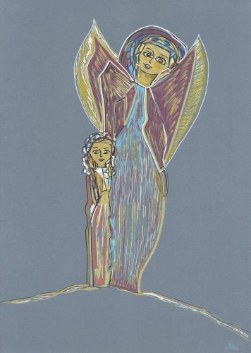 La fille et son ange